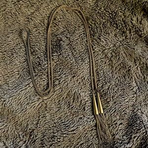 Kendra Scott- Long gold tassel necklace